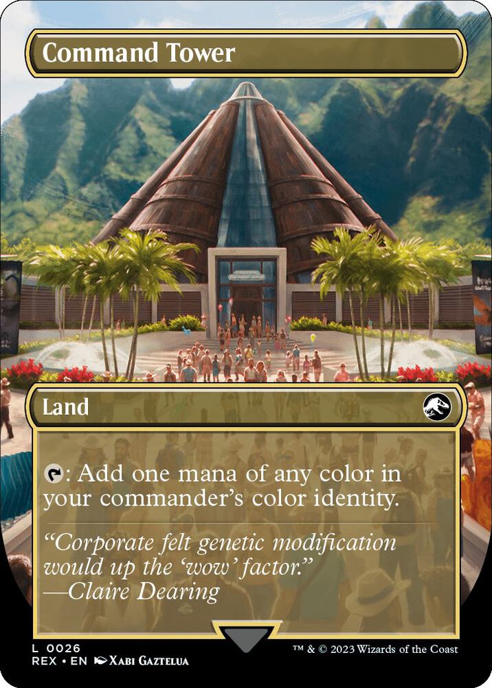 Command Tower 26 (Universes Beyond: Jurassic World Collection)  - Borderless | Good Games Modbury