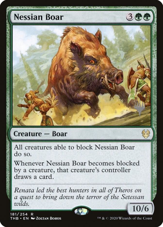 Nessian Boar 181p/137 (Promo Pack: Theros Beyond Death)  - Foil | Good Games Modbury