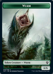 Wurm // Kraken Double-Sided Token [Commander 2021 Tokens] | Good Games Modbury