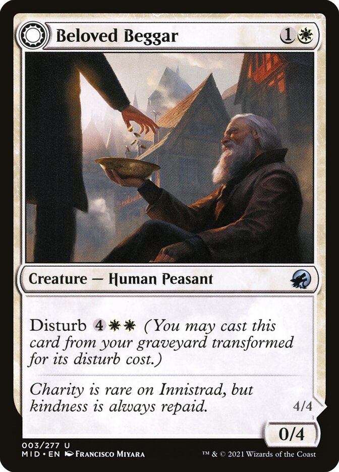 Beloved Beggar // Generous Soul 3/277 (Innistrad: Midnight Hunt)  | Good Games Modbury