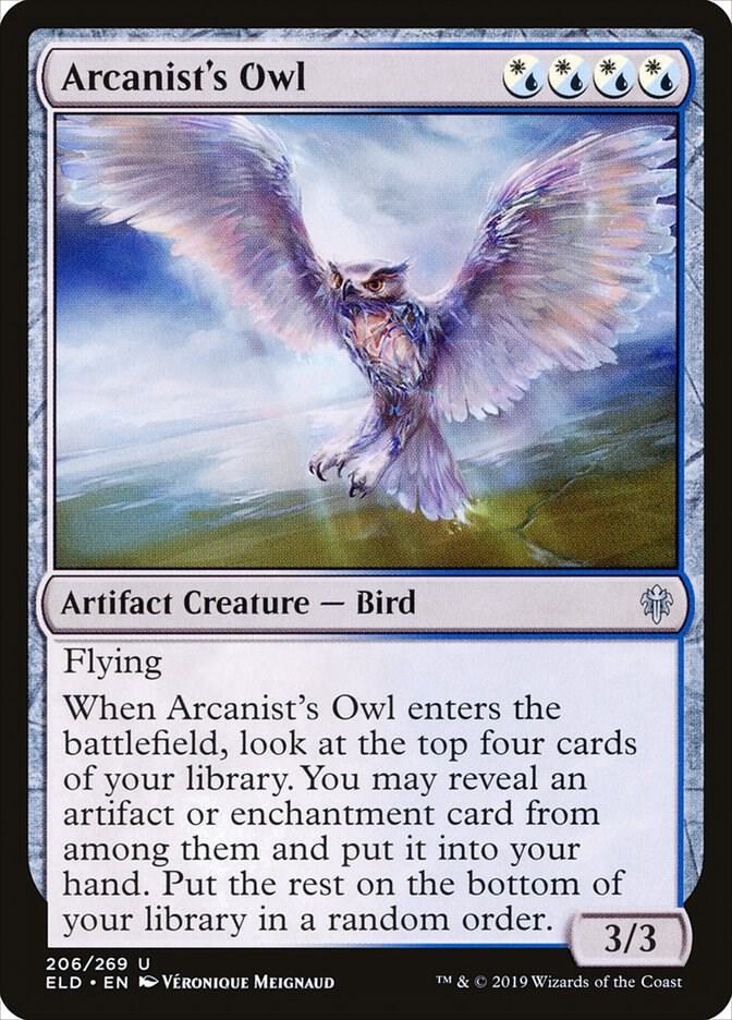 Arcanist's Owl 206/269 (Throne of Eldraine)  - Foil | Good Games Modbury