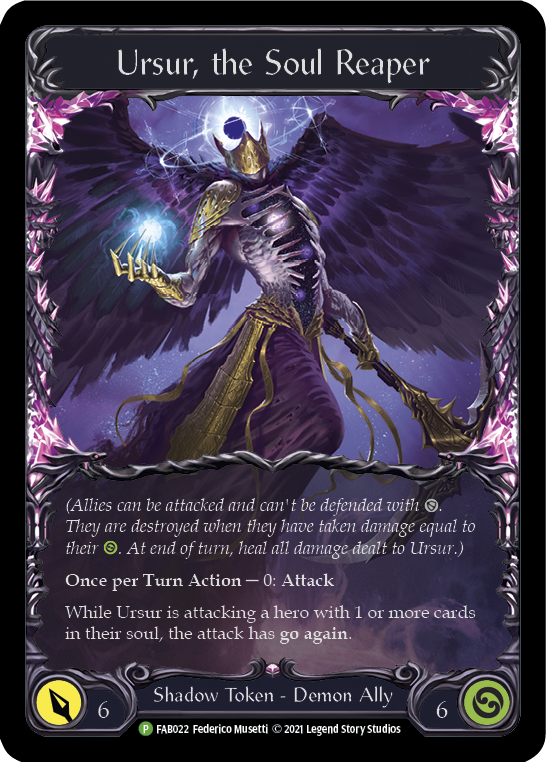 Ursur, the Soul Reaper [FAB022] (Promo)  Cold Foil | Good Games Modbury