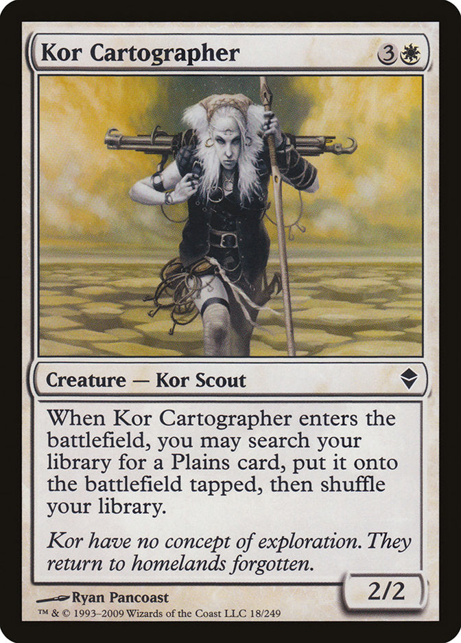 Kor Cartographer [Zendikar] | Good Games Modbury