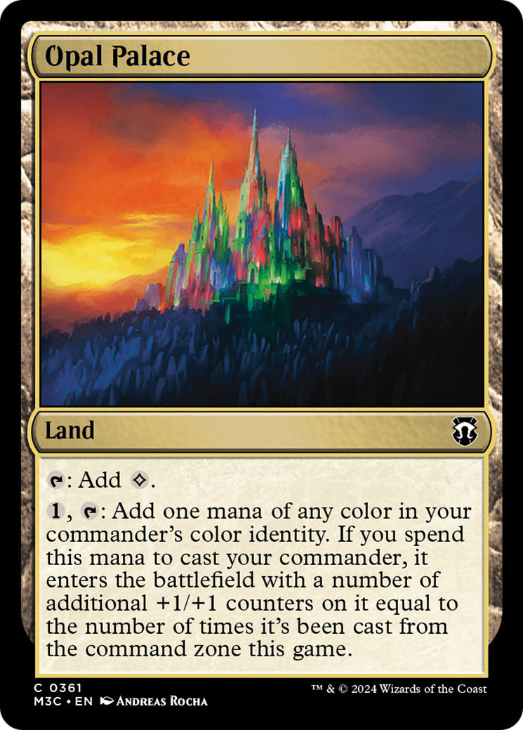Opal Palace (Ripple Foil) [Modern Horizons 3 Commander] | Good Games Modbury