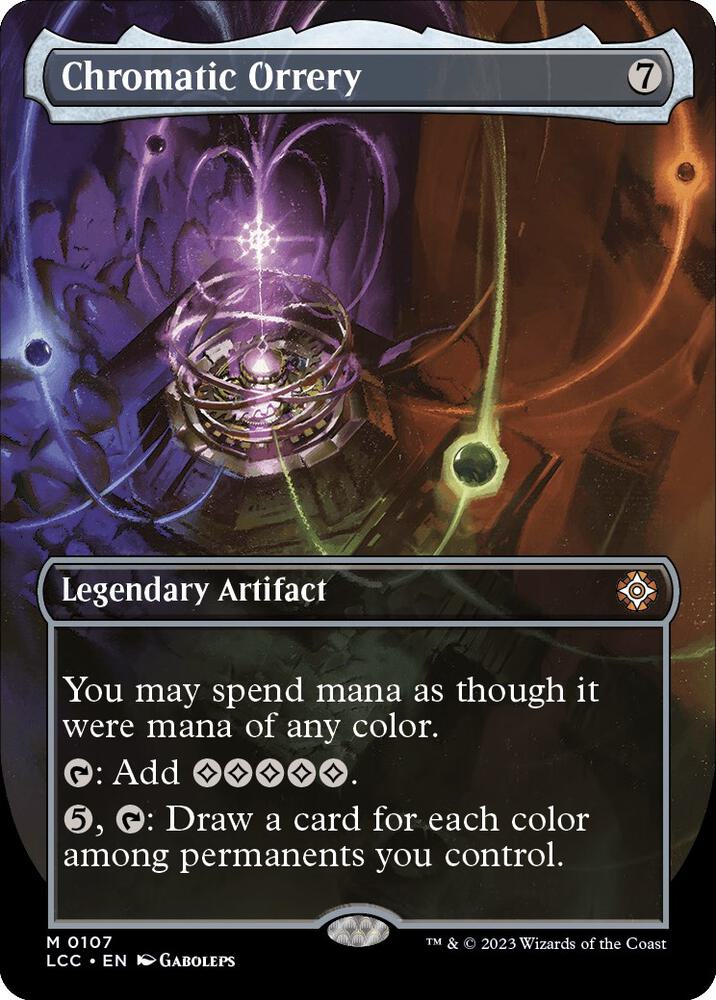 Chromatic Orrery 107/370 (Commander: The Lost Caverns of Ixalan)  - Borderless Foil | Good Games Modbury