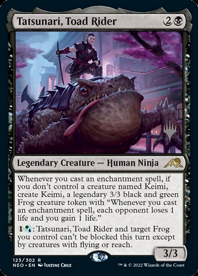 Tatsunari, Toad Rider (Promo Pack) [Kamigawa: Neon Dynasty Promos] | Good Games Modbury