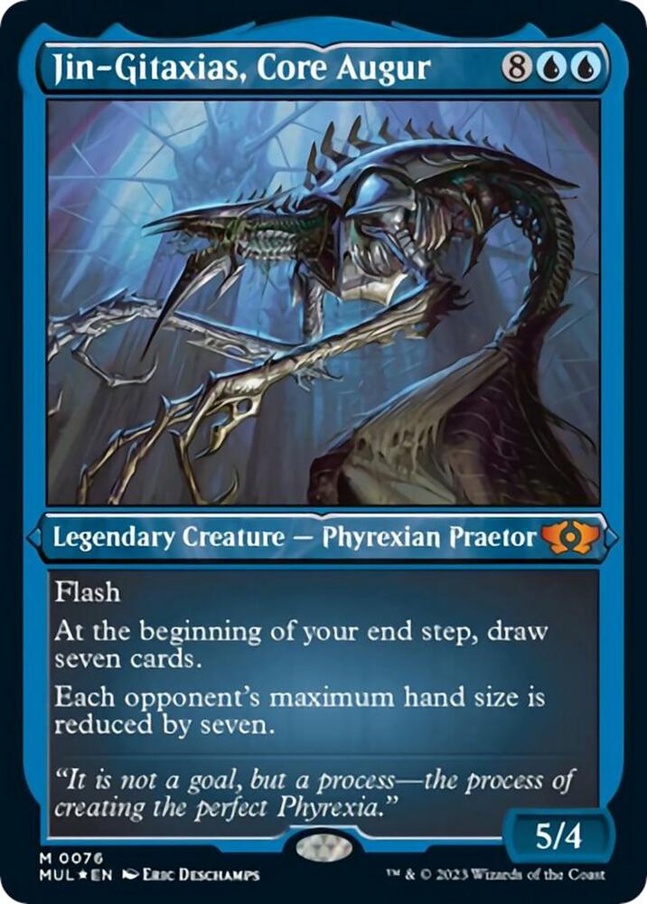 Jin-Gitaxias, Core Augur 76/65 (March of the Machine: Multiverse Legends)  - Etched Foil | Good Games Modbury