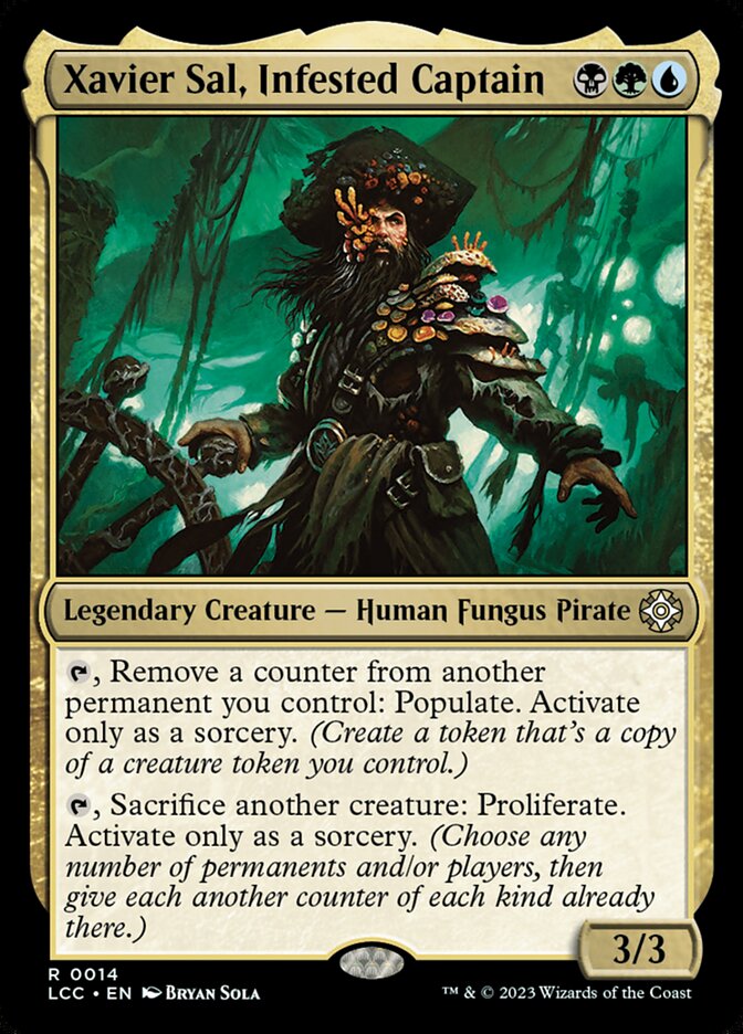 Xavier Sal, Infested Captain 14/370 (Commander: The Lost Caverns of Ixalan)  - Foil | Good Games Modbury