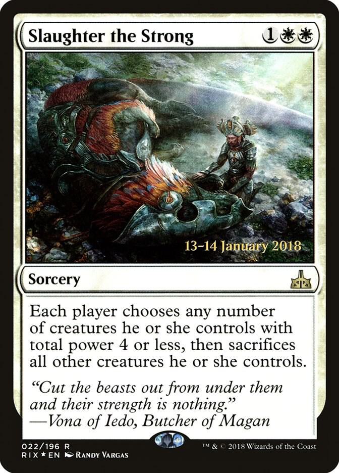 Slaughter the Strong 22s/98 (Prerelease Cards)  - Foil | Good Games Modbury