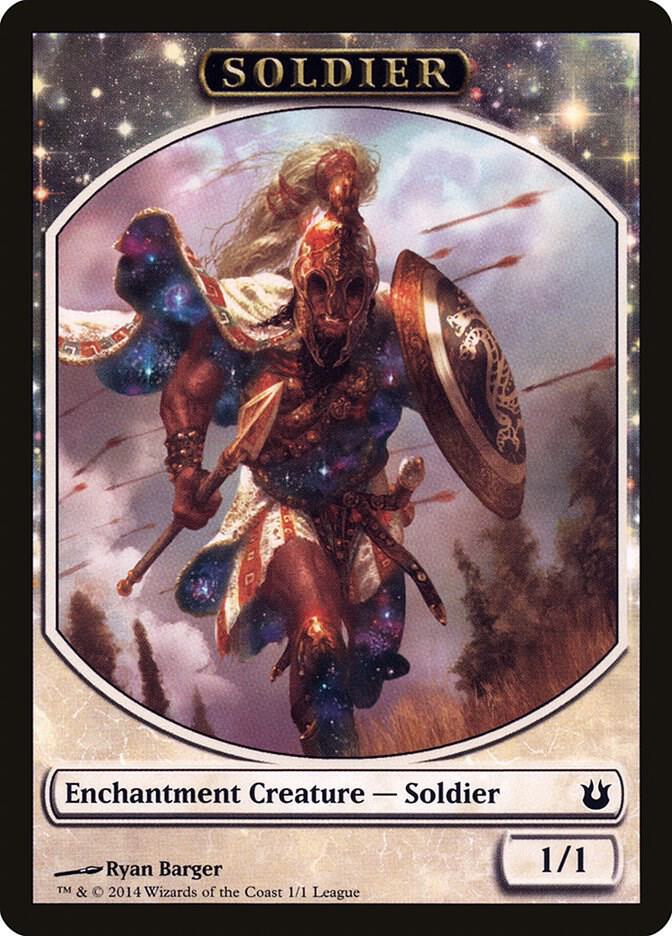 Soldier Token Born of the Gods 1 (League Promos)  | Good Games Modbury