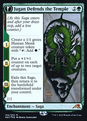 Jugan Defends the Temple // Remnant of the Rising Star [Kamigawa: Neon Dynasty Prerelease Promos] | Good Games Modbury