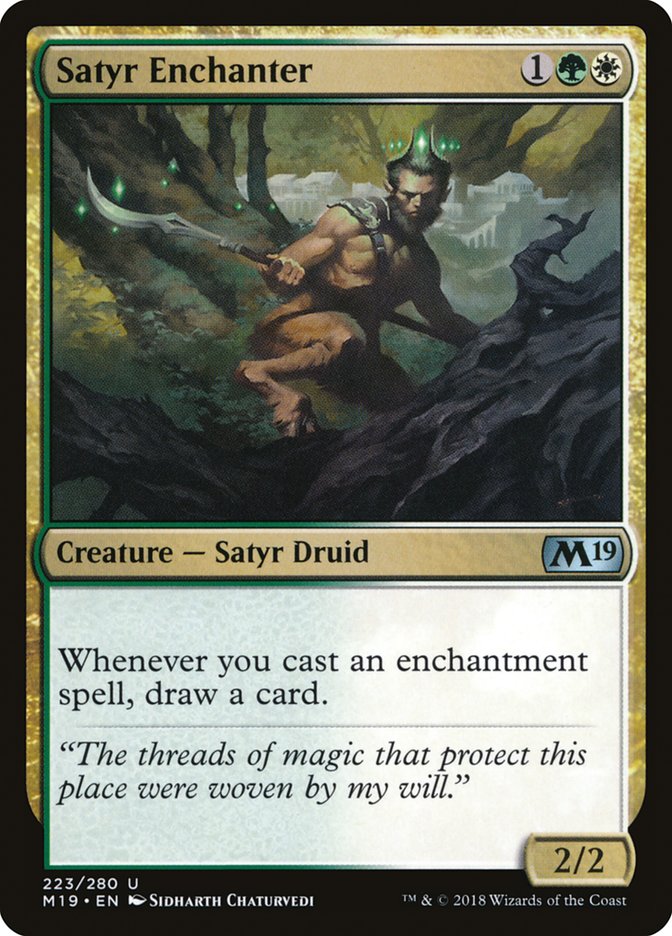 Satyr Enchanter [Core Set 2019] | Good Games Modbury