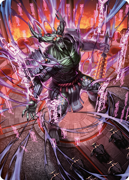 Hidetsugu, Devouring Chaos Art Card [Kamigawa: Neon Dynasty Art Series] | Good Games Modbury