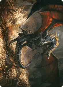Cavern Hoard Dragon Art Card 61 (Art Series: Universes Beyond: The Lord of the Rings: Tales of Middle-earth)  | Good Games Modbury