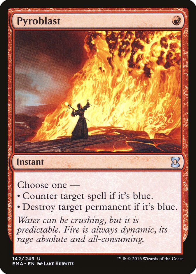 Pyroblast 142 (Eternal Masters)  - Foil | Good Games Modbury