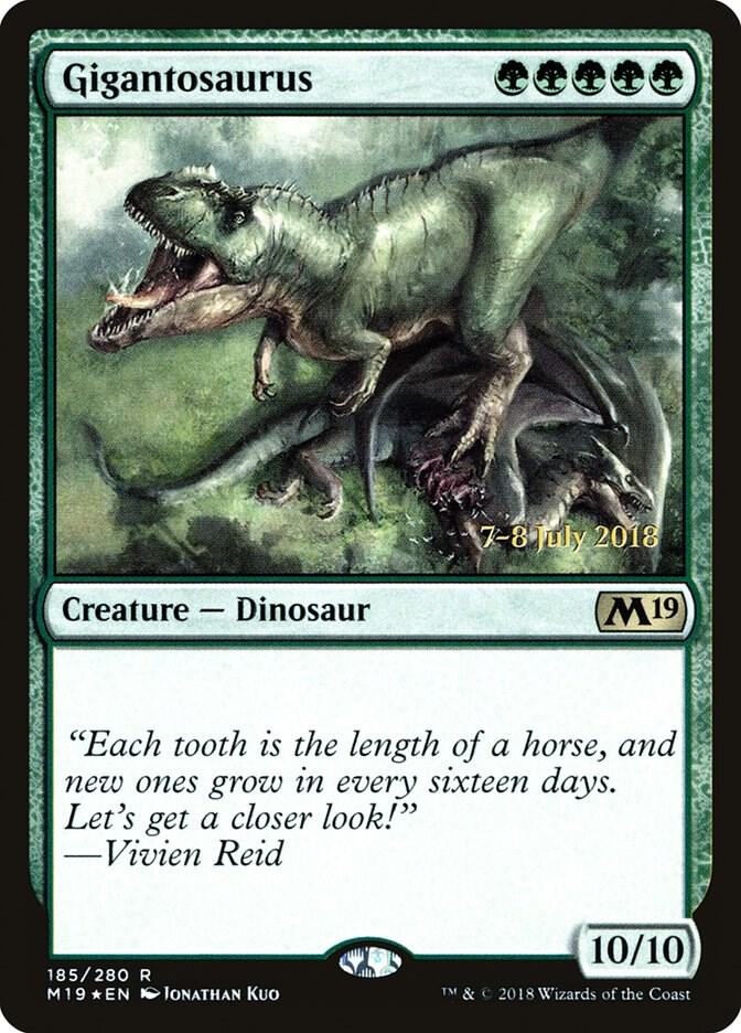 Gigantosaurus 185s/95 (Prerelease Cards)  - Foil | Good Games Modbury