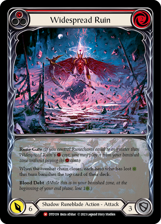 Widespread Ruin (Extended Art) [DTD139] (Dusk Till Dawn)  Rainbow Foil | Good Games Modbury