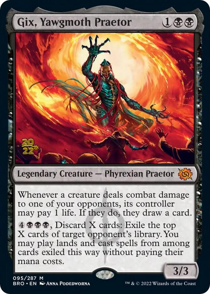 Gix Yawgmoth Praetor 95s/169 (Prerelease Cards)  - Foil | Good Games Modbury
