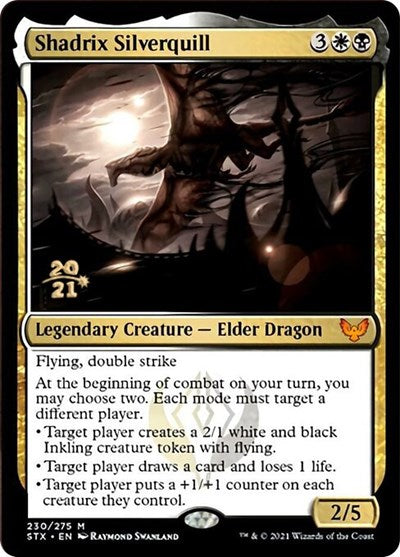 Shadrix Silverquill [Strixhaven: School of Mages Prerelease Promos] | Good Games Modbury