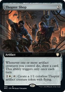 Thopter Shop Extended Art 66/40 (Commander: The Brothers' War)  | Good Games Modbury
