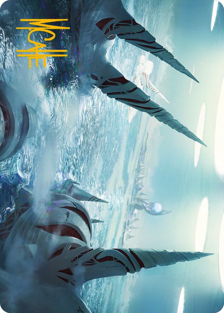 Seachrome Coast Art Card Gold Stamped Signature 61 (Art Series: Phyrexia: All Will Be One)  | Good Games Modbury
