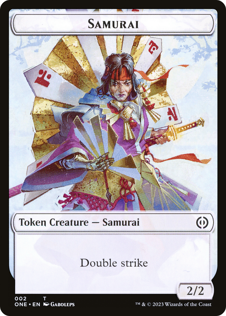 Samurai Token [Phyrexia: All Will Be One Tokens] | Good Games Modbury