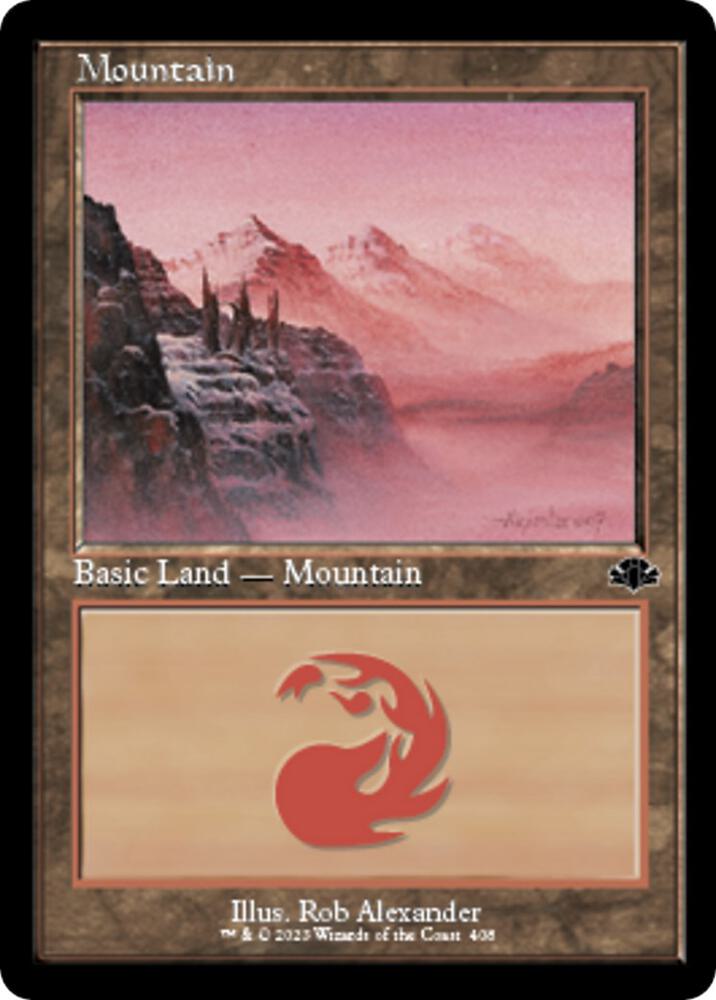Mountain 408 Retro Frame 408/261 (Dominaria Remastered)  | Good Games Modbury