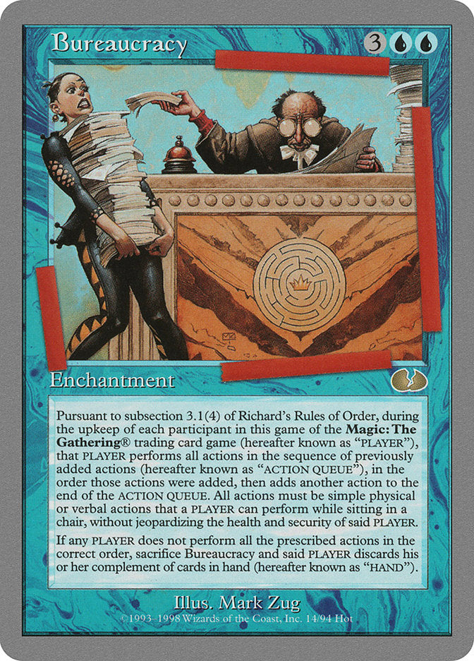 Bureaucracy 14/94 (Unglued)  | Good Games Modbury