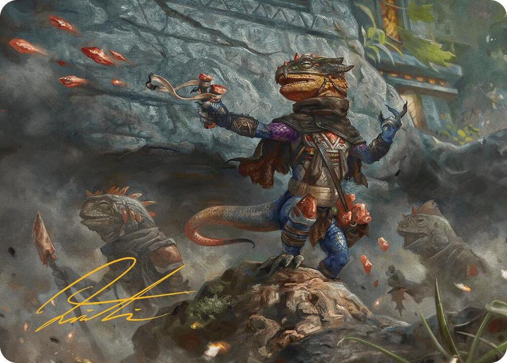 Agate Instigator Art Card Gold Stamped Signature 33 (Art Series: Bloomburrow)  | Good Games Modbury