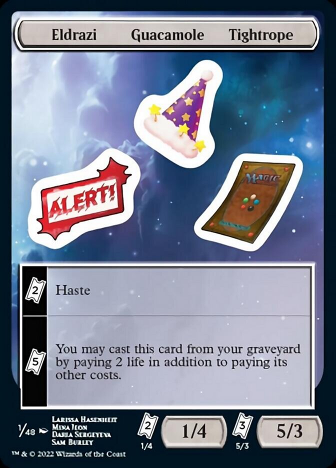 Eldrazi Guacamole Tightrope [Unfinity Stickers] | Good Games Modbury