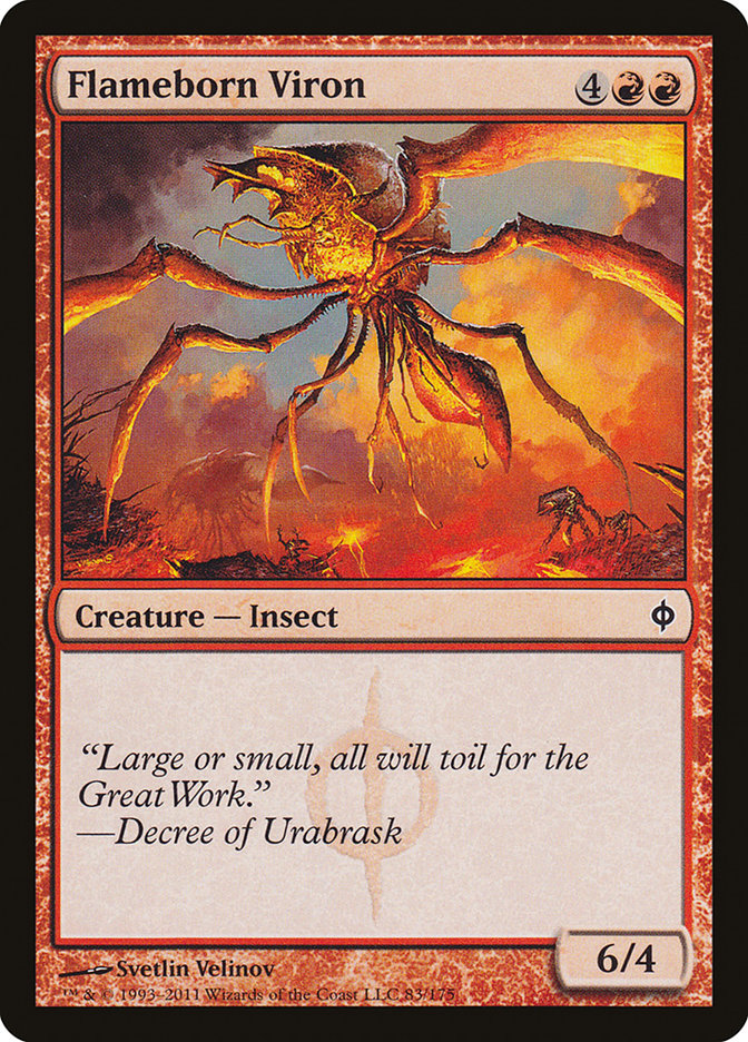 Flameborn Viron 83/175 (New Phyrexia)  - Foil | Good Games Modbury