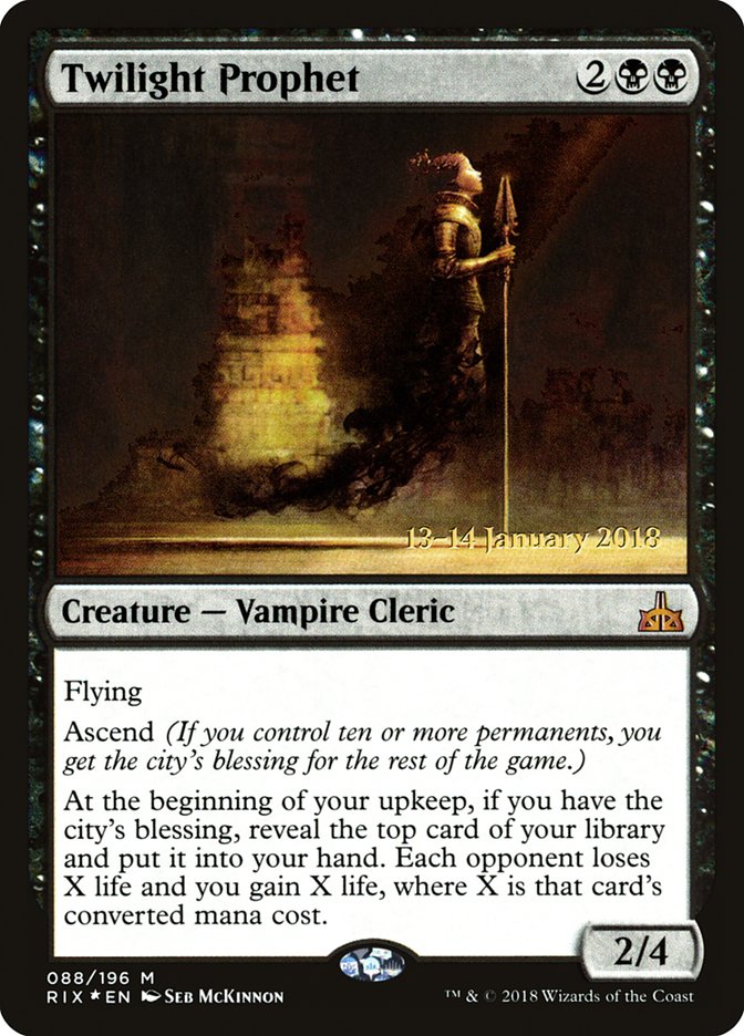 Twilight Prophet [Rivals of Ixalan Prerelease Promos] | Good Games Modbury