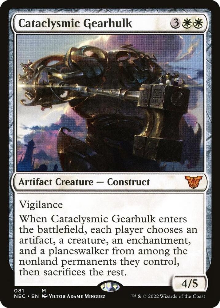 Cataclysmic Gearhulk 81/38 (Commander: Kamigawa: Neon Dynasty)  | Good Games Modbury