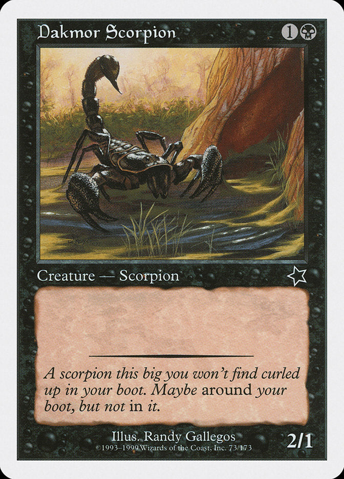 Dakmor Scorpion 73/173 (Starter 1999)  | Good Games Modbury