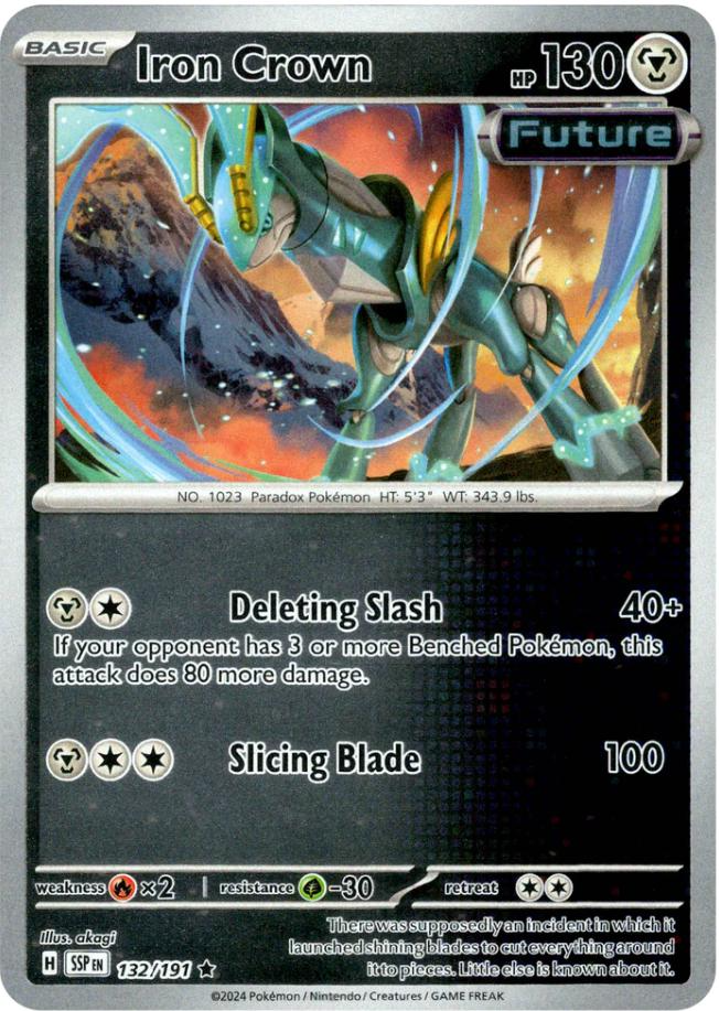 Iron Crown (132/191) [Scarlet & Violet: Surging Sparks] | Good Games Modbury