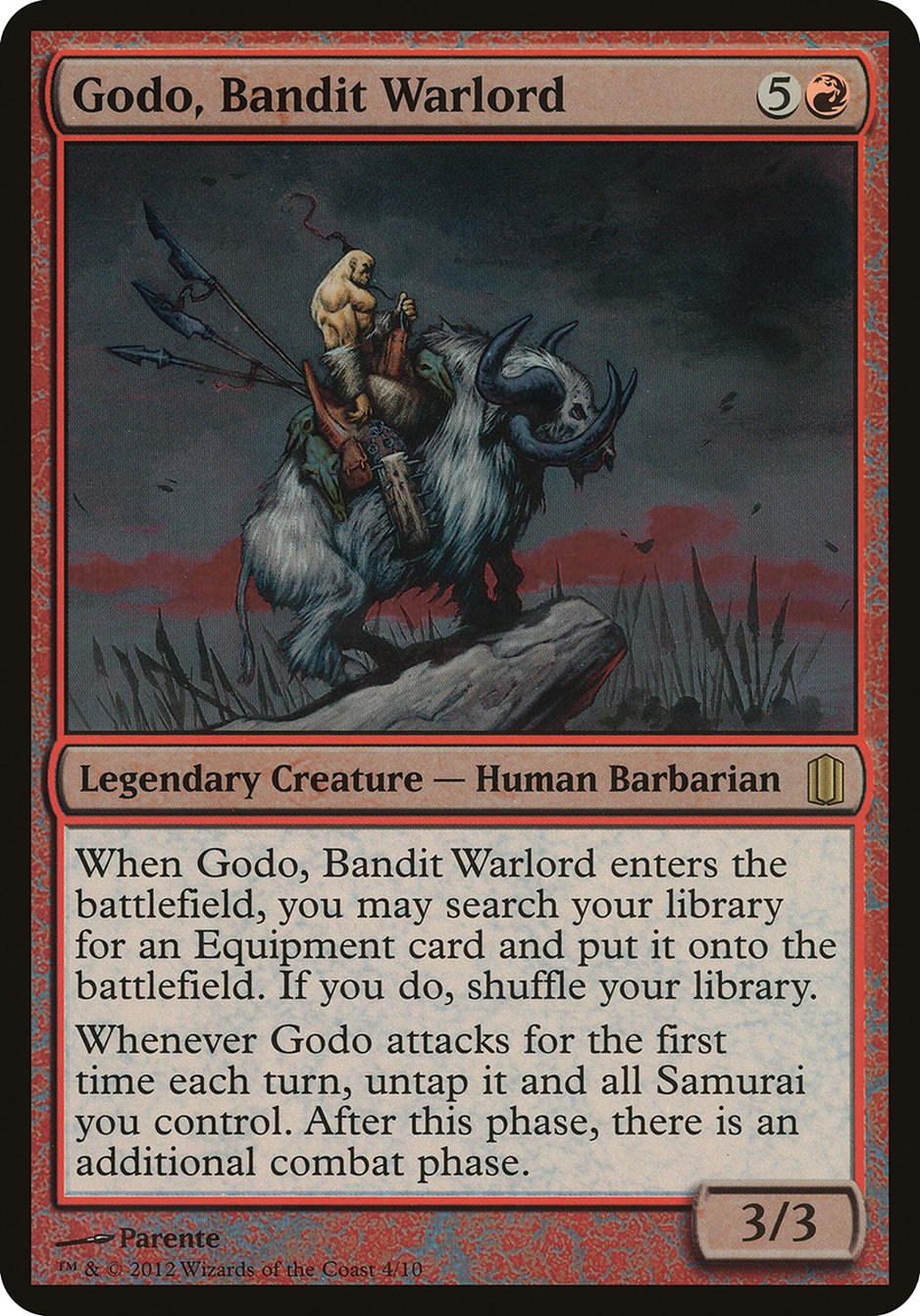 Godo, Bandit Warlord (Oversized) [Commander's Arsenal Oversized] | Good Games Modbury