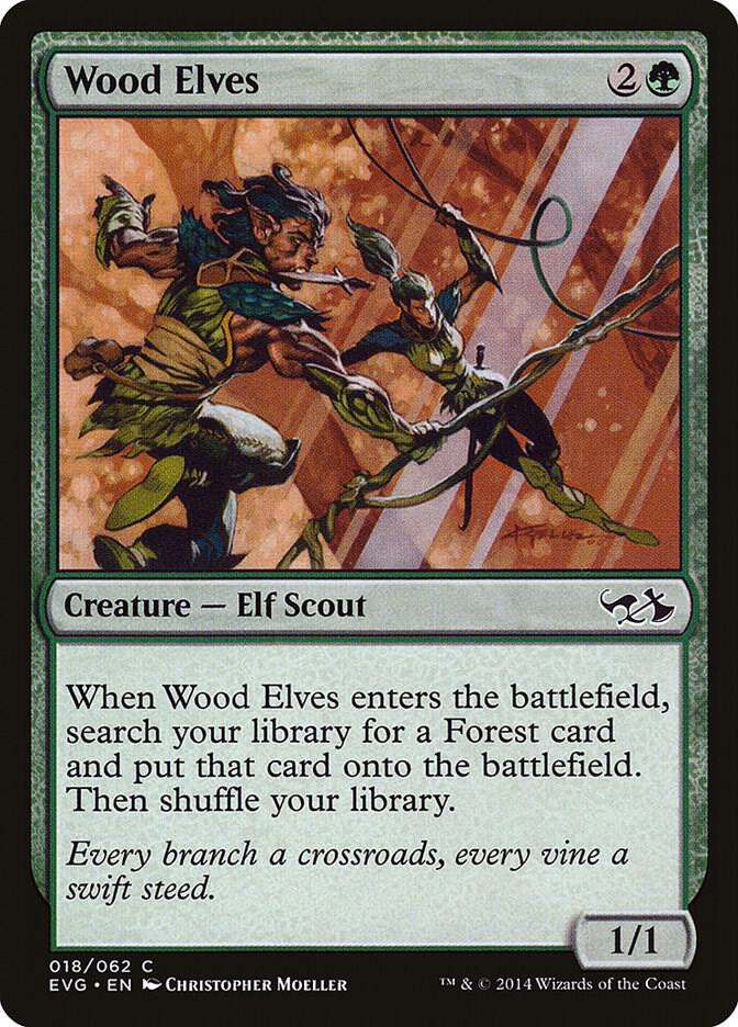 Wood Elves 18/62 (Duel Decks: Anthology)  | Good Games Modbury