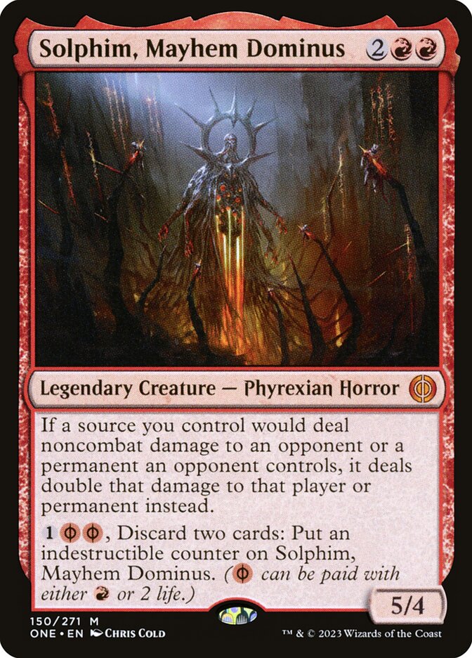 Solphim, Mayhem Dominus 150/271 (Phyrexia: All Will Be One)  | Good Games Modbury