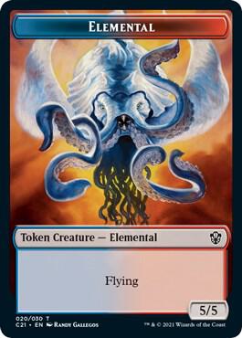 Elemental 020 Copy Double Sided Token 20 // 30 (Commander 2021)  | Good Games Modbury