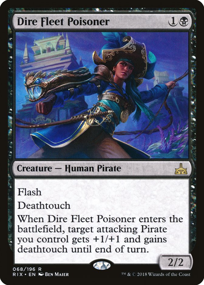 Dire Fleet Poisoner 68/196 (Rivals of Ixalan)  | Good Games Modbury