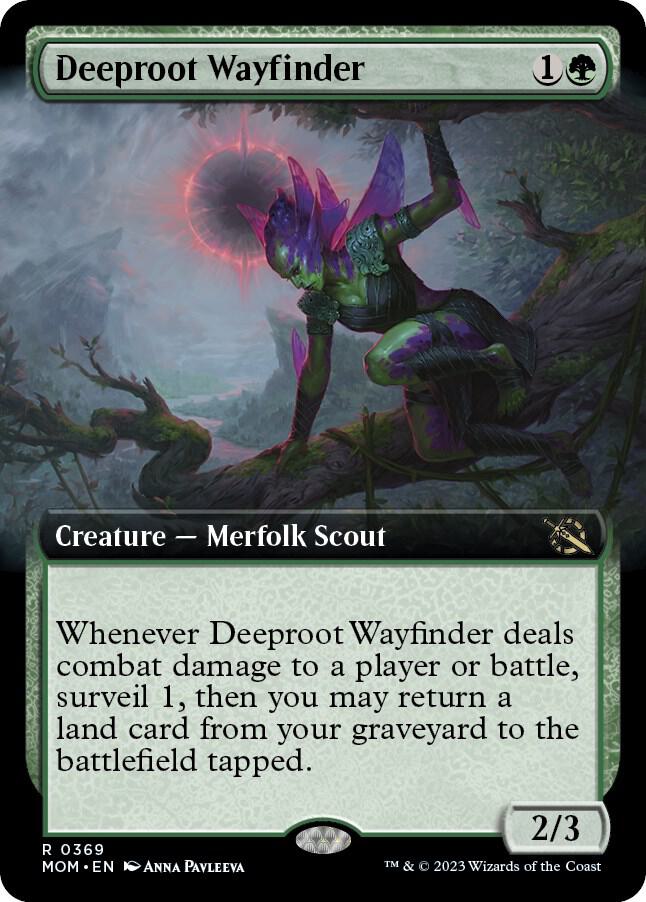 Deeproot Wayfinder 369/291 (March of the Machine)  - Extended Art Foil | Good Games Modbury