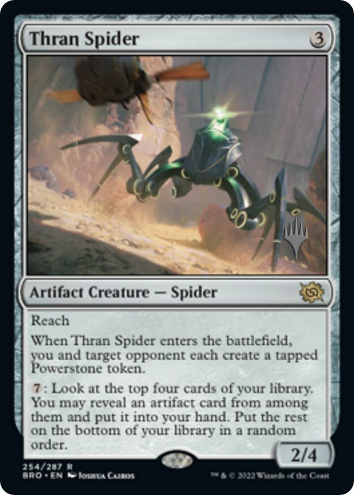 Thran Spider 254 (Promo Pack: The Brothers' War)  - Foil | Good Games Modbury