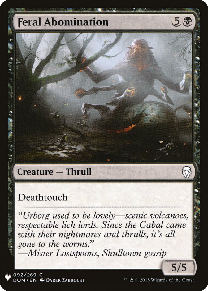 Feral Abomination [Mystery Booster] | Good Games Modbury