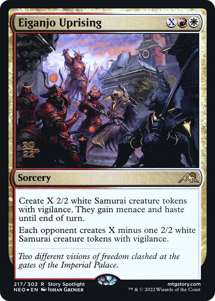 Eiganjo Uprising 217s/157 (Prerelease Cards)  - Foil | Good Games Modbury