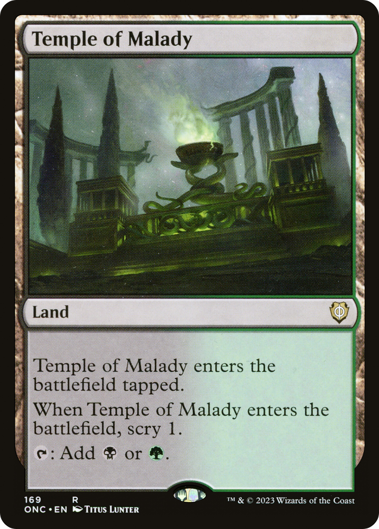 Temple of Malady [Phyrexia: All Will Be One Commander] | Good Games Modbury