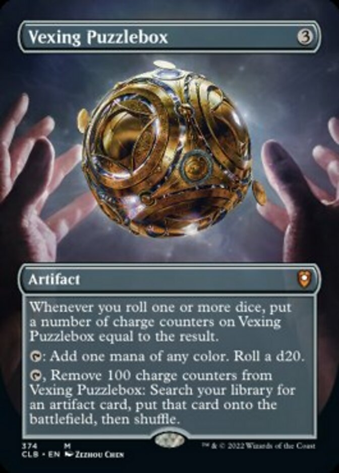 Vexing Puzzlebox (Borderless Alternate Art) [Commander Legends: Battle for Baldur's Gate] | Good Games Modbury