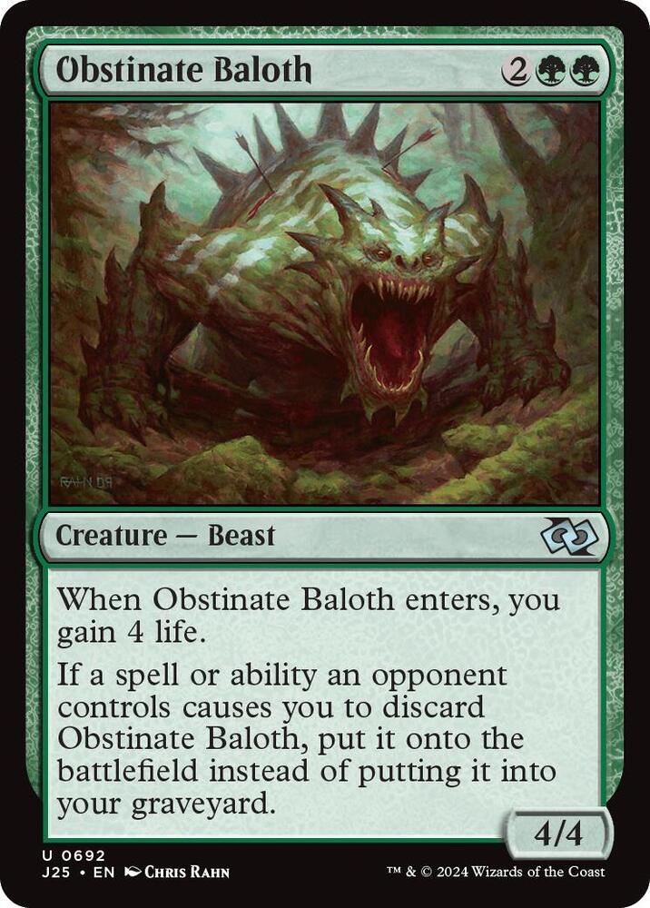 Obstinate Baloth 692/779 (Foundations Jumpstart)  | Good Games Modbury