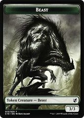 Beast (013) // Wurm Double-Sided Token [Commander 2019 Tokens] | Good Games Modbury