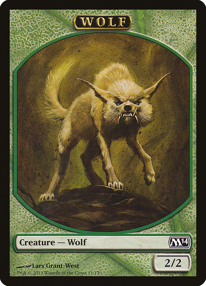 Wolf Token [Magic 2014 Tokens] | Good Games Modbury