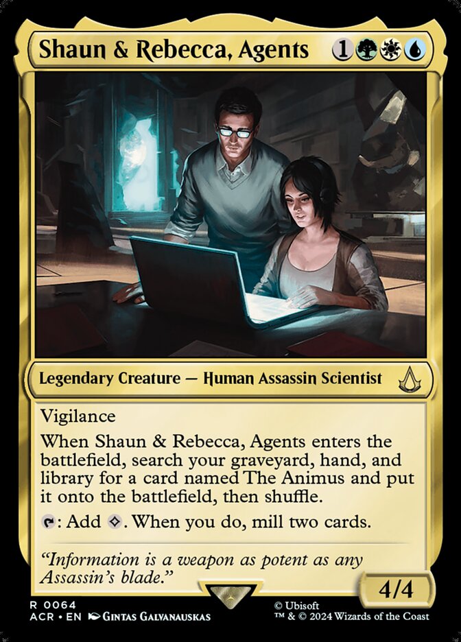 Shaun & Rebecca, Agents 64/110 (Universes Beyond: Assassin's Creed)  - Foil | Good Games Modbury